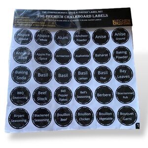 Kitchen Almighty at Target 396 Waterproof "chalkboard" kitchen label set